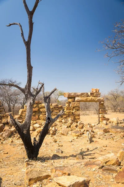 Staré Palapye ruiny Botswana — Stock fotografie