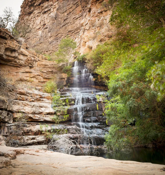 Wąwóz zloudat wodospad Botswany — Zdjęcie stockowe