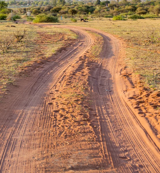 Polní cesta Afrika — Stock fotografie