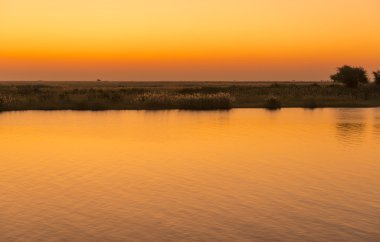 Chobe nehir günbatımı