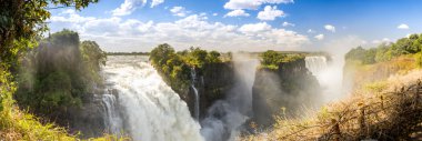 Victoria Falls Africa Panorama clipart