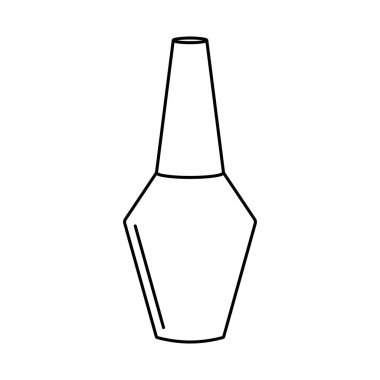 Tırnak cilası dış hat simgesi vektörü