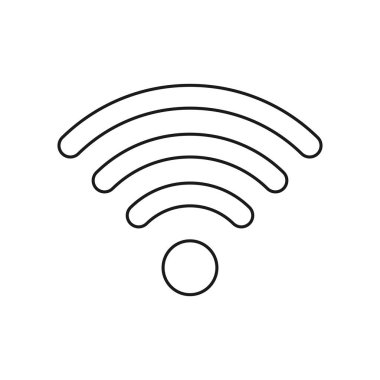Kablosuz internet konsept vektör simgesi 