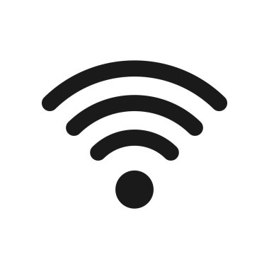 Kablosuz internet konsept vektör simgesi 