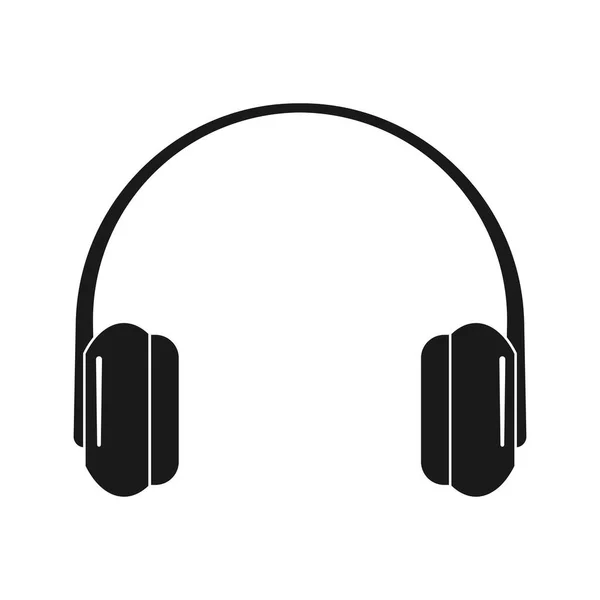 Ear Wireless Headphones Music Icon Vector — Stock Vector