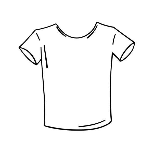 Blank Shirt Top Vector Illustration Icon — Stock Vector