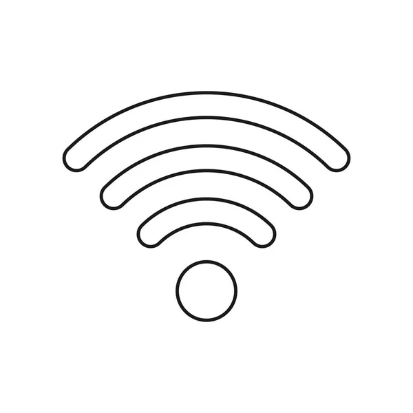 Wifi Symbol Wireless Internet Concept Vector Icon — Stock Vector