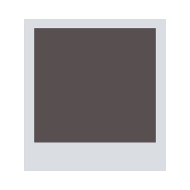 Vektör simgesindeki fotoğraf çerçevesi için boş vintage hazır film çerçevesi