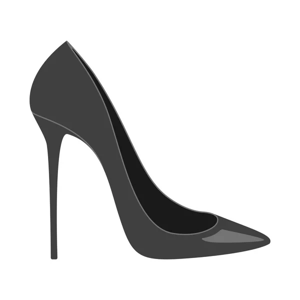 Eleganter High Heel Schuh Oder Stiletto Vektor — Stockvektor