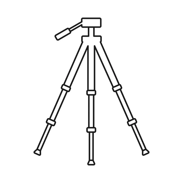 Film Photography Tripod Stand Vector Icon — Stock Vector