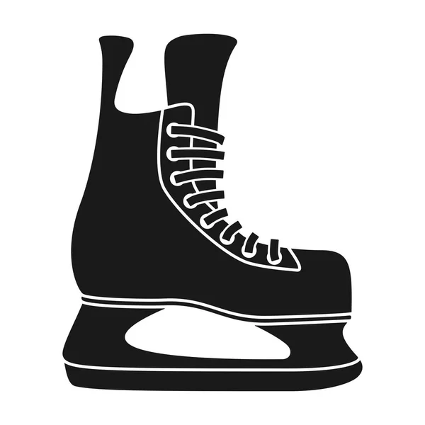 Patín Hockey Sobre Hielo Bota Patinaje Sobre Hielo Icono Vector — Vector de stock