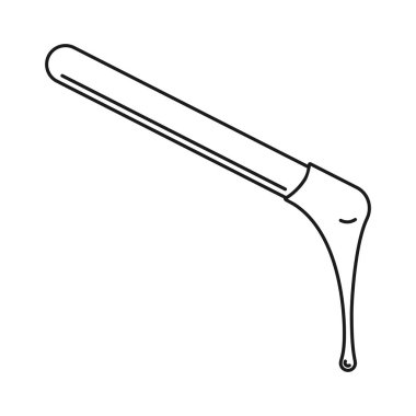 Vücut kılları için damlayan sıcak mum vektör simgesinde cilalanır