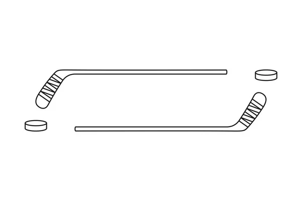 Étiquette Nom Hockey Sur Glace Autocollant Dans Icône Vectorielle — Image vectorielle