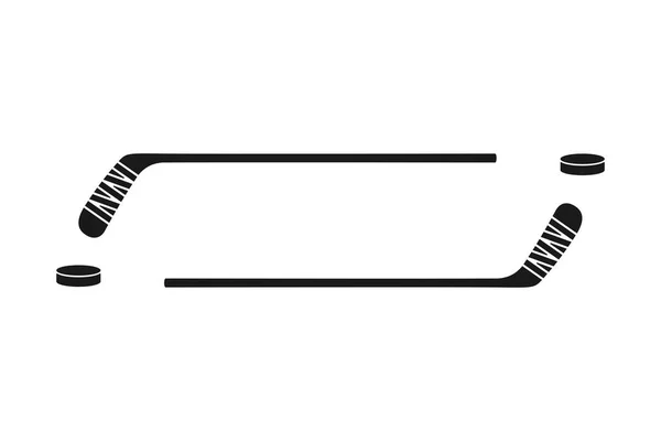 Eishockey Namensschild Oder Aufkleber Vektorsymbol — Stockvektor