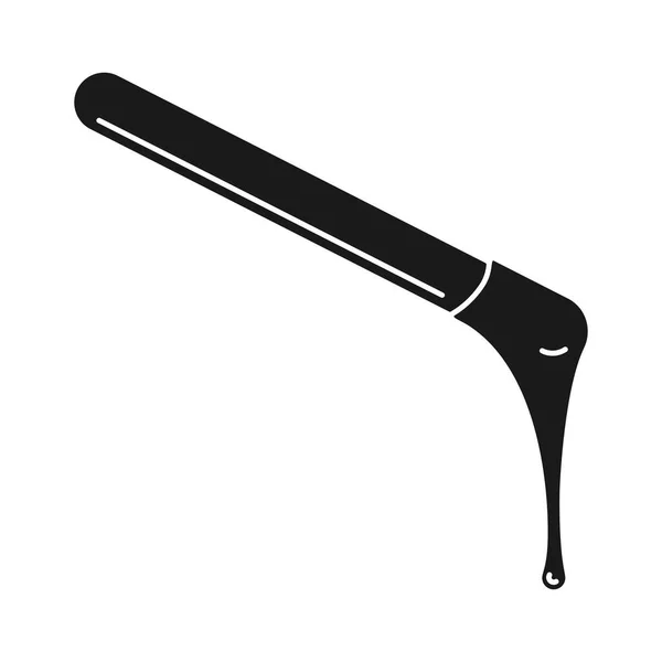 Dripping Hot Wax Body Hair Waxing Vector Icon — Stock Vector
