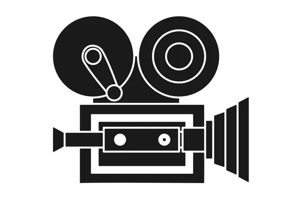 Vintage Movie Camera Cinema Camera Vector Icon — Stock Vector