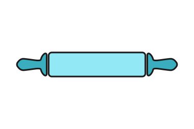 Vektör simgesindeki fırın ya da fırın sembolü için rulo pin