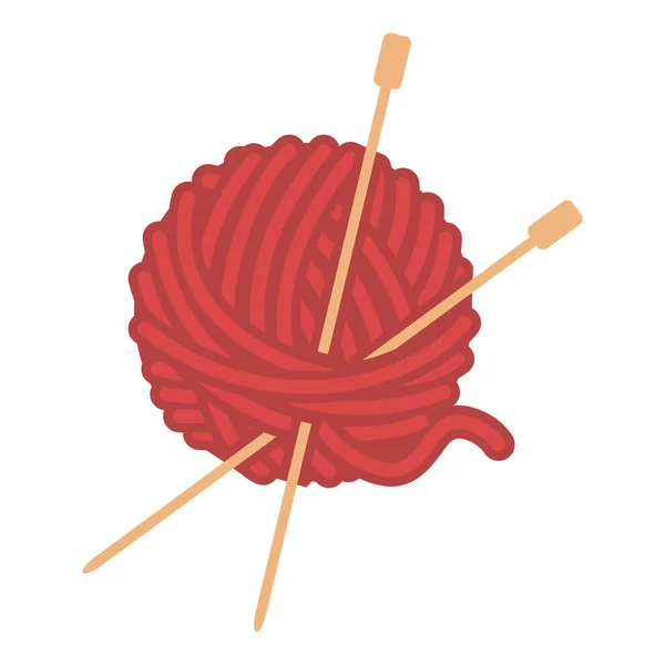 针织毛线球矢量图标中的毛线球 — 图库矢量图片