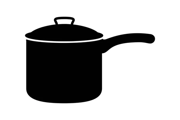 Casserole Suacepan Icône Vectorielle — Image vectorielle