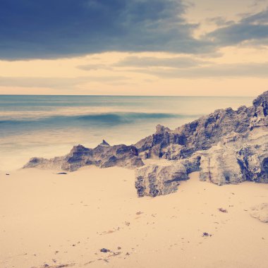 fırtınalı beach