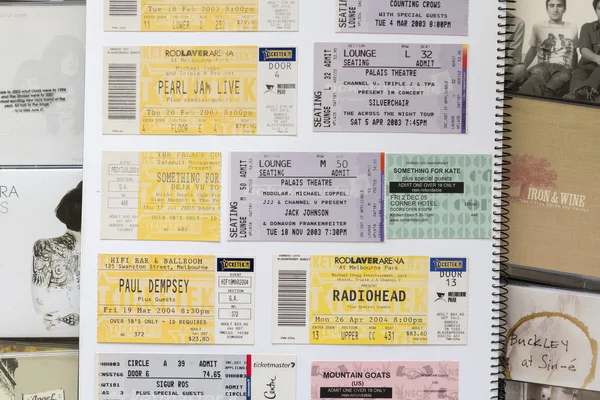 Concert Tickets — Stock Photo, Image