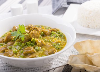 Curried sosis