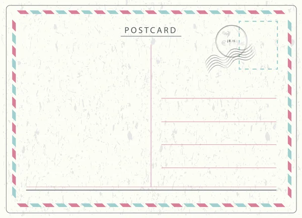 Seyahat kartpostal vektör — Stok Vektör