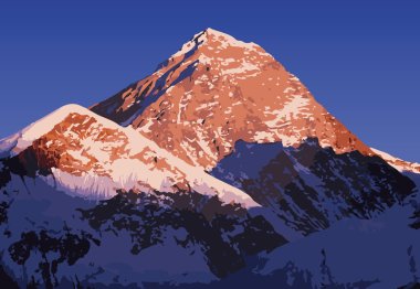 Everest Dağı vektör