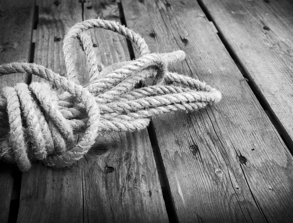 Rope Black and White — Stock Photo, Image