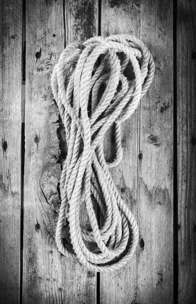 Верёвка чёрно-белая — стоковое фото
