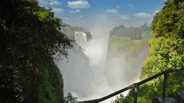 Victoria Falls Devils Cataract — Stockvideo