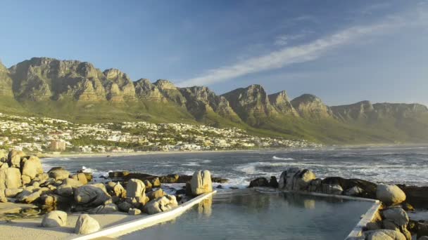 Obozach zatoki Cape Town Afryka Południowa — Wideo stockowe