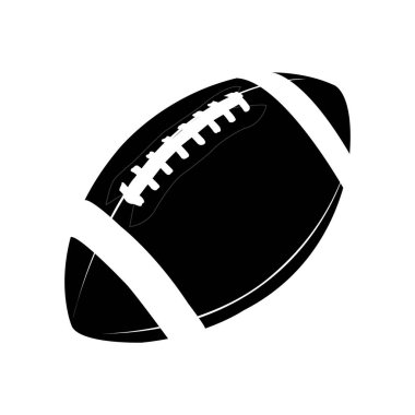 Futbol Vector Icon Amerikan futbol topu, her amaç için harika bir tasarım. Soyut arkaplan. Grafiksel element vektörü.