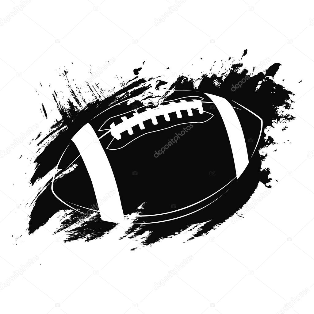 Football Vector Icon American football ball, great design for any purposes. Abstract background. Graphic element vector.