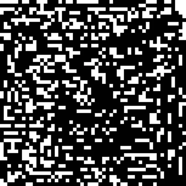 Pixel fundo mosaico abstrato. elementos pretos sobre fundo branco ilustração vetorial. —  Vetores de Stock