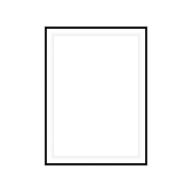 Gerçekçi resim çerçevesi beyaz arkaplanda izole edildi. Sunumların için mükemmel..
