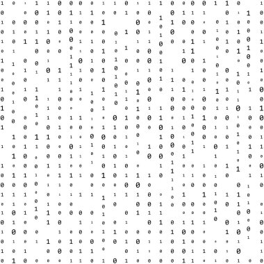 Soyut Matrix Arkaplanı. İkili Bilgisayar Kodu. Kodlama. Hacker konsepti. Vektör Arkaplan Resimleri