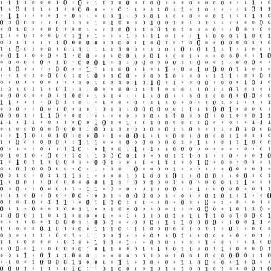 Soyut Matrix Arkaplanı. İkili Bilgisayar Kodu. Kodlama. Hacker konsepti. Vektör Arkaplan Resimleri