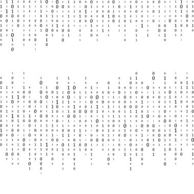 Soyut Matrix Arkaplanı. İkili Bilgisayar Kodu. Kodlama. Hacker konsepti. Vektör Arkaplan Resimleri