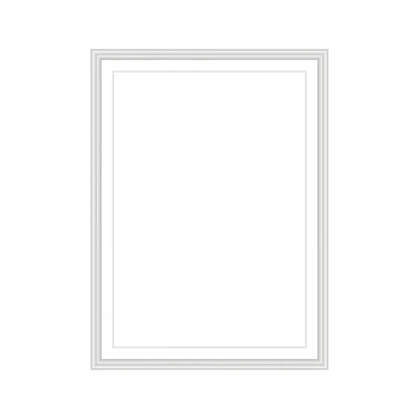 Cornice Realistica Isolata Sfondo Bianco Perfetto Vostre Presentazioni — Vettoriale Stock