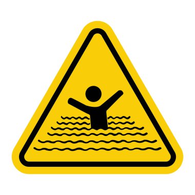 Suyun üzerinde dikkatli ol. İşaret derinliği. Derin su deposu, nehir, göl. Uyarı işareti denizin derinliklerinde. İşaret derin. Sarı üçgen yol işareti uyarısı