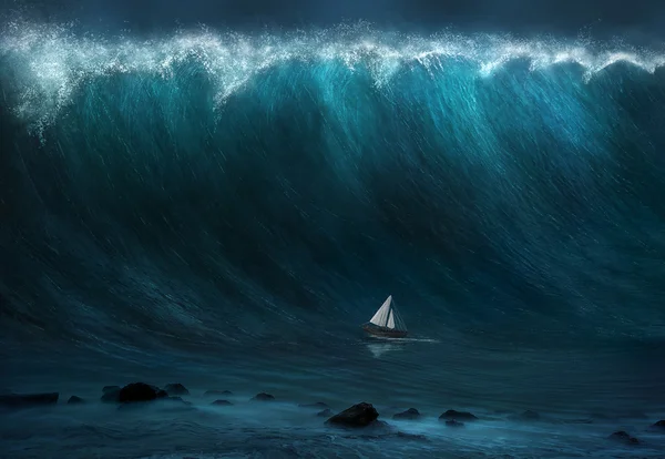Large wave — Stock Photo, Image