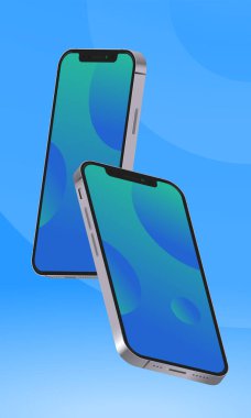 Modern Akıllı Telefon Gerçekçi Vektör Modeli