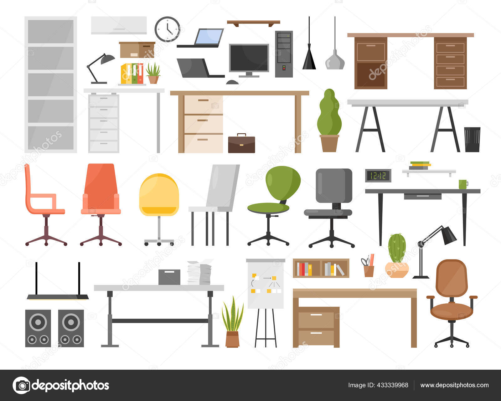 Objetos de decoración ergonómica de dibujos animados para la