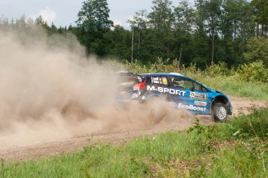 Mikolajki, Polonya - Jul 1: Eric Camilli ve copilotu Benjamin Veillas 73.