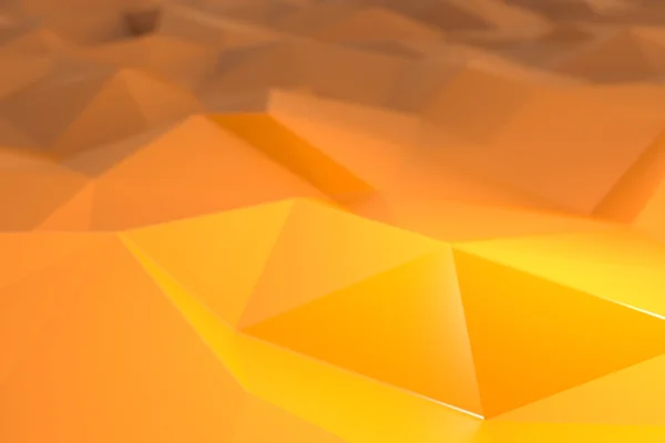 Orange abstract crystal background with depth of field — Stockfoto