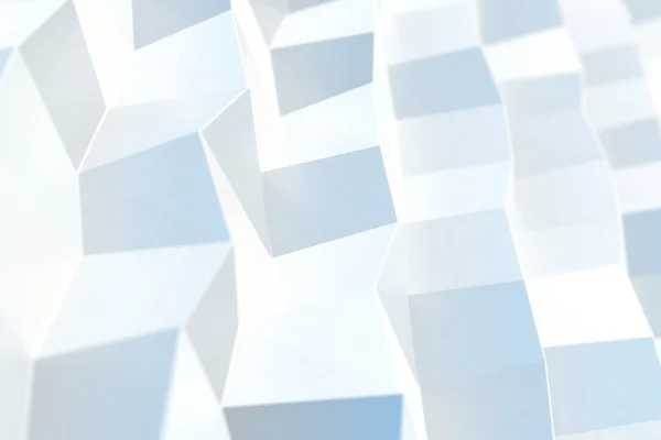 White and blue abstract geometric background — Stock Photo, Image