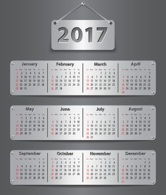 2017 İngilizce calendar_tablet