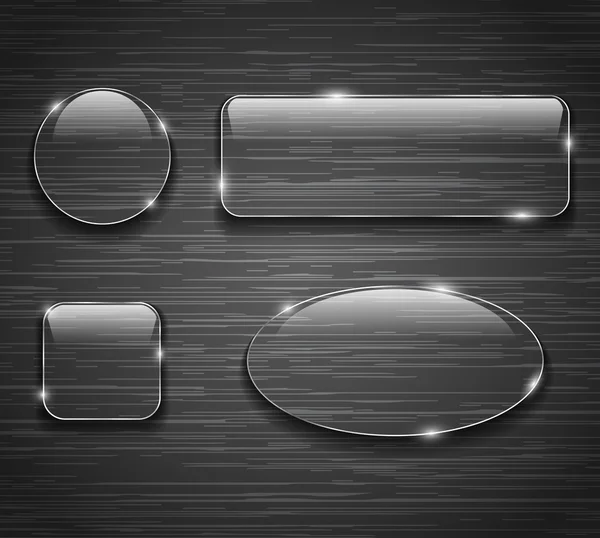 Glass buttons — Stock Vector