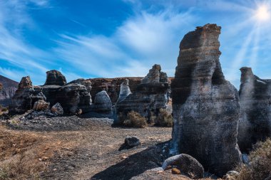 Rofera de Teseguite, Lanzarote 'da aşınmış volkanik kaya oluşumu.